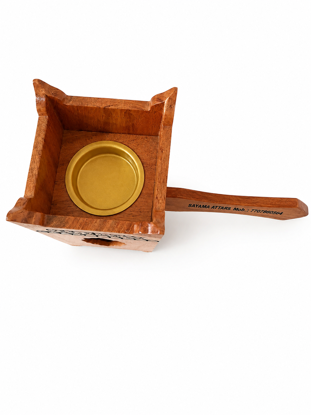 Traditional Wooden Dhoop Burner